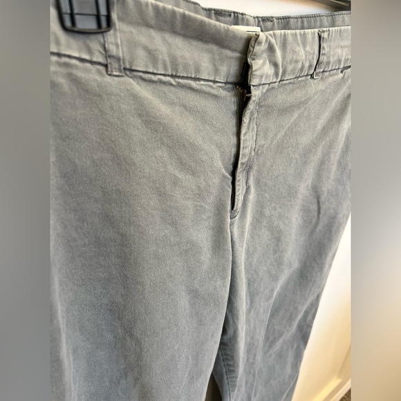 GAP Gray Straight Leg khaki cotton blend Pants women’s size 14 - Picture 2 of 10